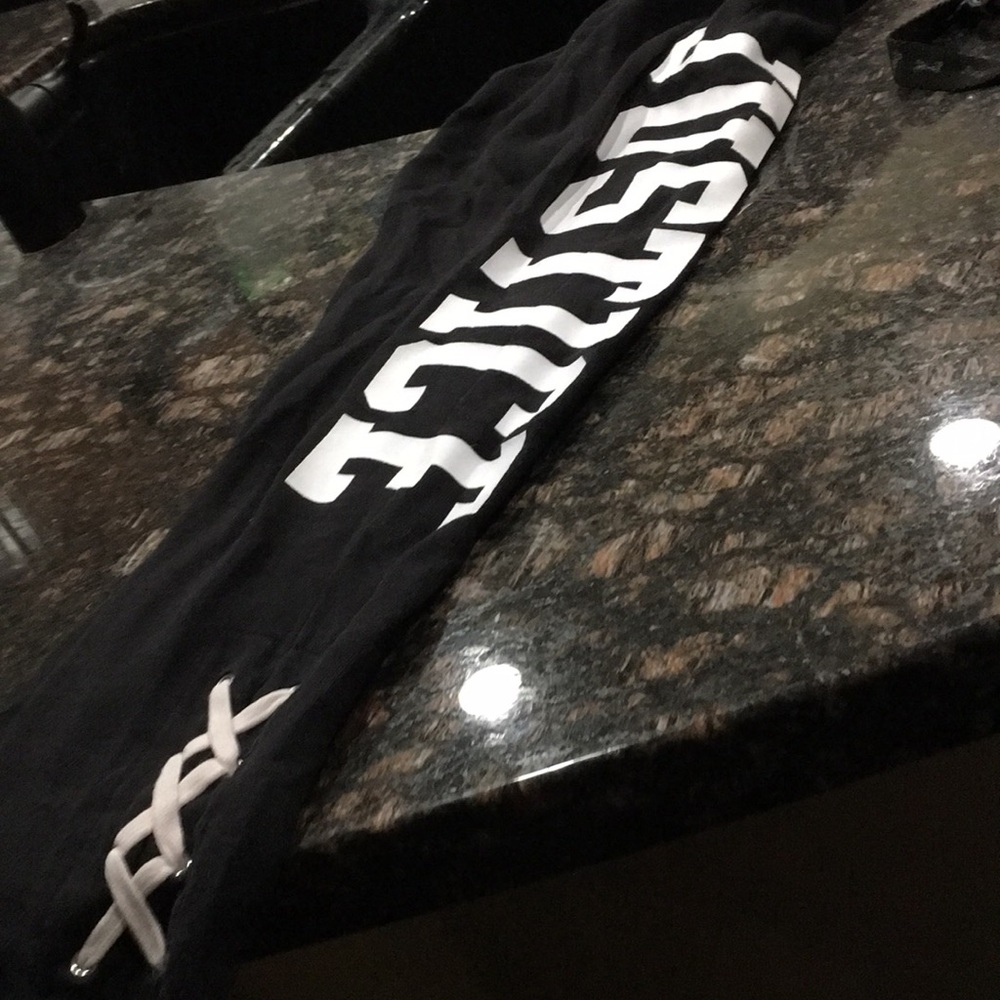 Justice pants joggers black
